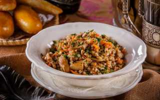 Как приготовить гречневую кашу с мясом, грибами и овощами