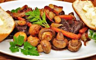 Как вкусно приготовить говядину с грибами в духовке – рецепт