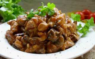 Простая и вкусная подливка из свинины и грибов для обеда