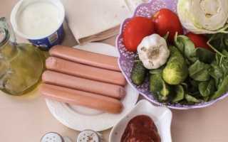 Домашние способы приготовления шаурмы с сосисками вкусно и быстро