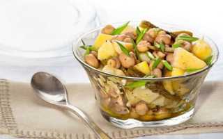 Салат с шампиньонами и огурцами солеными: рецепт