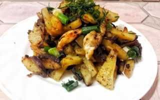Как вкусно пожарить картошку с груздями на сковороде дома