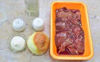 Приготовление шашлыка из куриной печени на мангале в домашних условиях