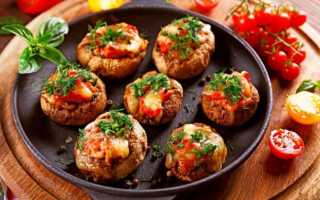 Шампиньоны в духовке с сыром