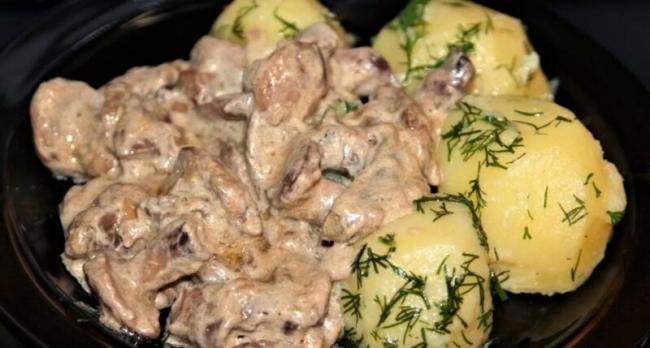 Грибы с картофелем