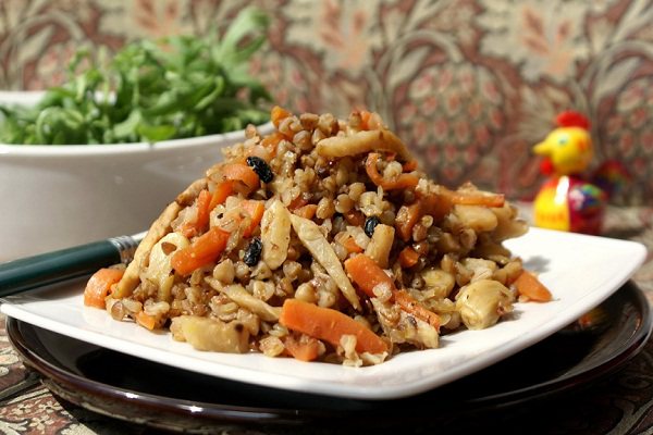 Как приготовить гречневую кашу с мясом и грибами
