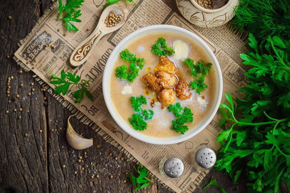 Как вкусно сварить крем-суп из шампиньонов