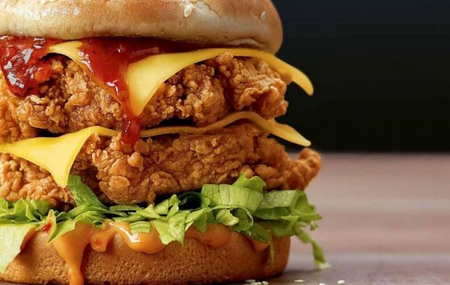 Бургер KFC с куриным филе  Бургер из KFC