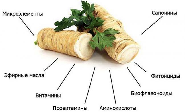 Какие полезные вещества содержаться в хрене Химический состав хрена