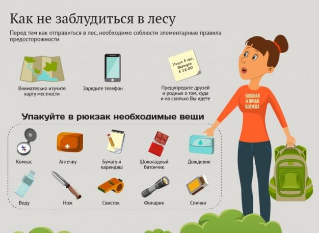 Если заблудился в лесу: что делать, правила и примечания
