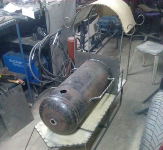 Изготовление крыши для мангала в форме паровоза Крыша для мангала-паровоза