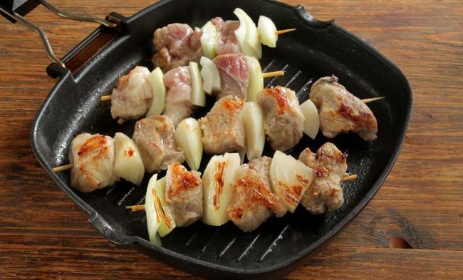 Приготовление шашлыков на сковороде-гриль Мясо на сковороде