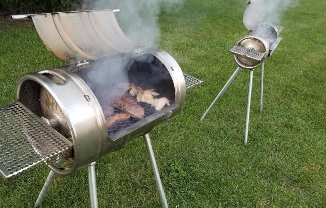 Приготовление мяса в мангале из бочки Мясо в мангале из бочки