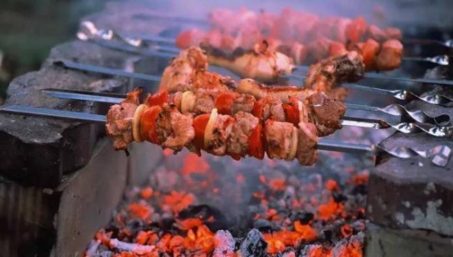 Приготовление шашлыка на углях Шашлык над углями