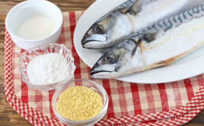 Ингредиенты для посола скумбрии с горчицей Скумбрия, горчица, соль, сахар