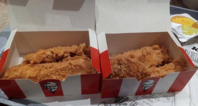 Стрипсы в ресторане KFC Стрипсы в КФС