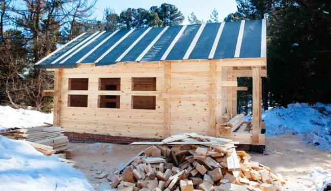 Строительство бани из дерева с барбекю Баня с барбекю из дерева