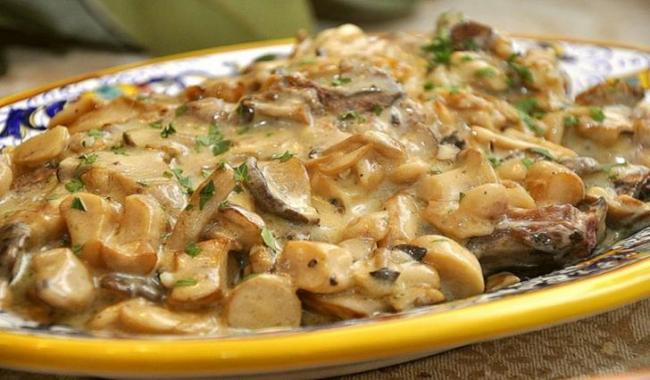 Как приготовить мясо с грибами на сковороде