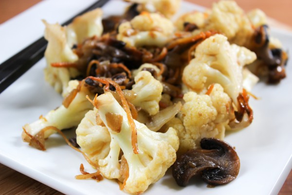 Цветная капуста с грибами