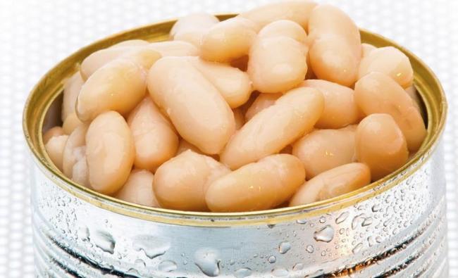 Белая консервированная фасоль для салата Фасоль для салата с курицей и луком