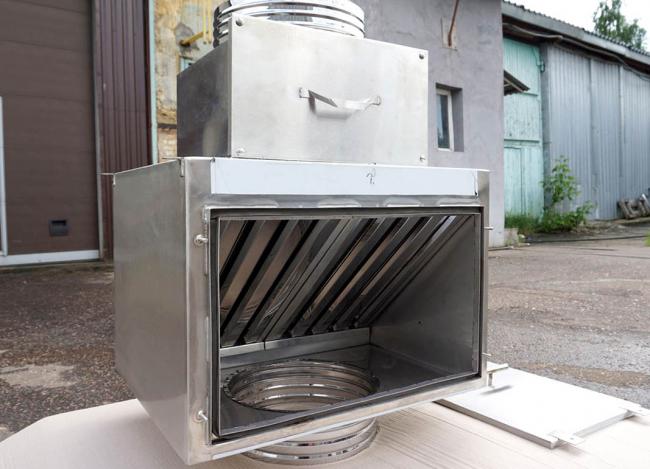 Вертикальный гидрофильтр для мангала Гидрофильтр вертикального типа