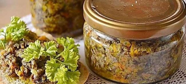 Грибная икра в мультиварке
