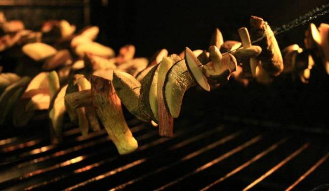 Сушка грибов в газовой духовке Грибы в газовой духовке