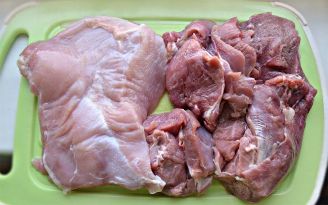 Индейка и свинина для приготовления индейки Индейка и свинина