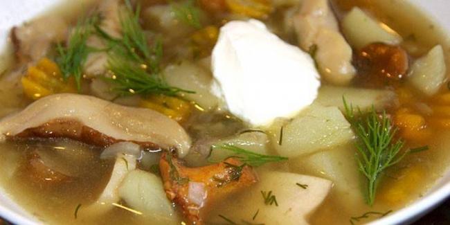 С куриным бульоном