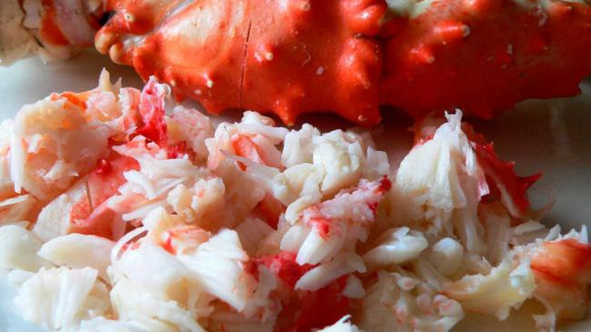 Измельченное крабовое мясо Крабовое мясо