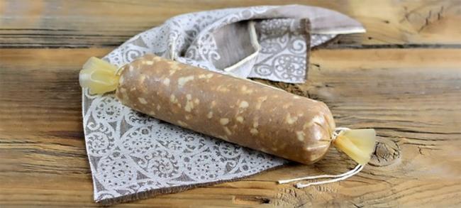 Формирование любительской колбасы Любительская колбаса и оболочка