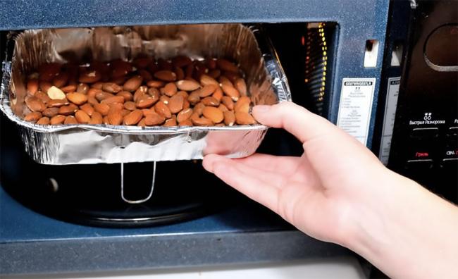 Сушка миндаля в микроволновке Миндаль и микроволновка