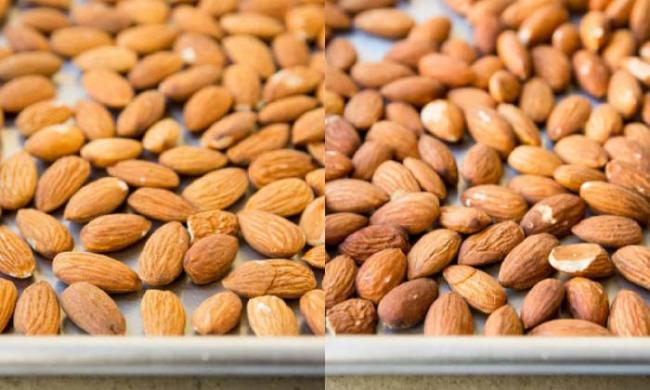 Как выглядит миндаль до и после сушки Миндаль после сушки