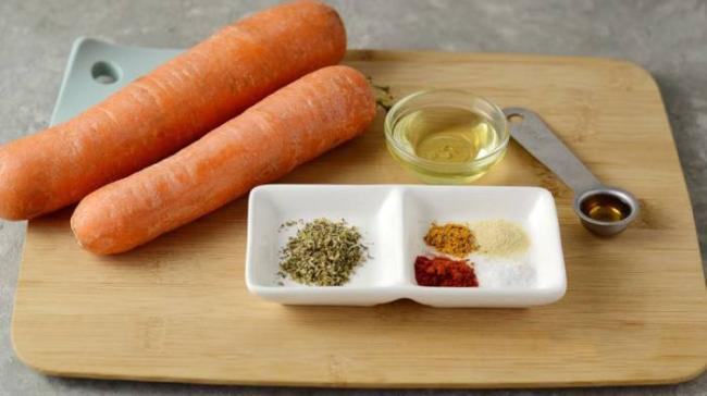 Ингредиенты для приготовления вяленой моркови в духовке Морковь для духовки