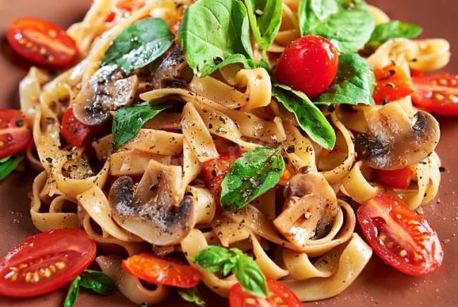 Паста с грибами за 15 минут рецепт с фотографиями - 1000.menu