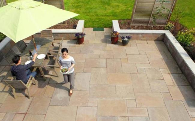 Уличная плитка на полу в патио Патио и плитка