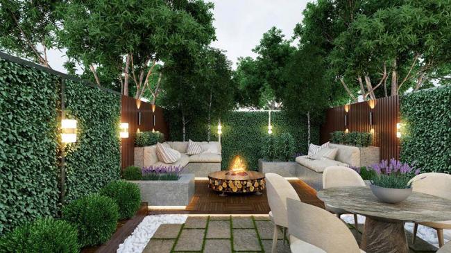 Зелёные насаждения в патио Патио и зелень