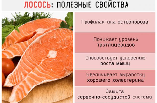 Полезные свойства лосося Полезные свойства