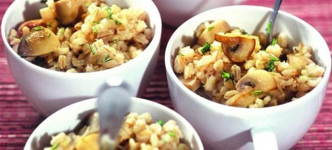 Пикантный плов с грибами