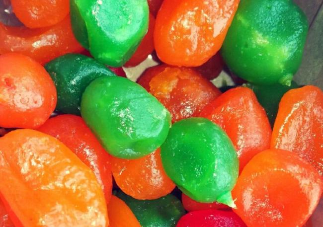Сушеный кумкват разных цветов Разноцветные сухофрукты из кумквата