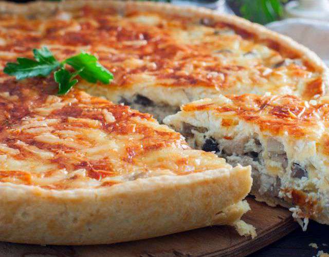Пирог с грибами и яйцом, подробный рецепт с фото