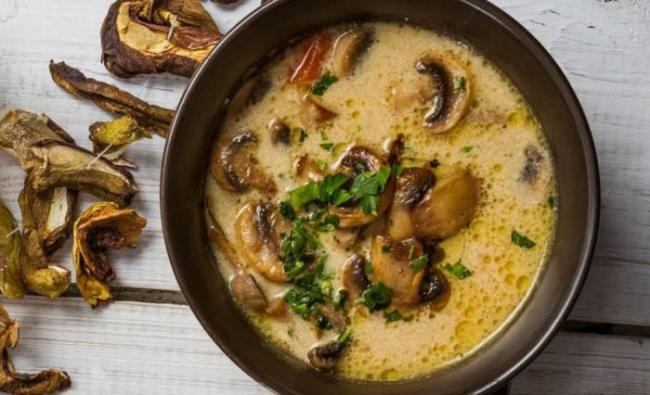 Суп из сушёных грибов Суп и грибы