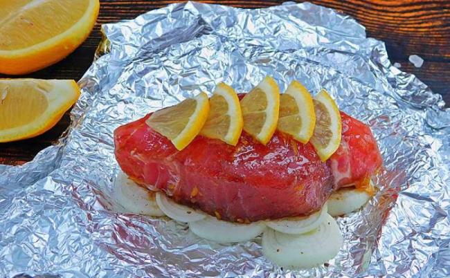 Приготовление тунца в фольге Тунец на фольге