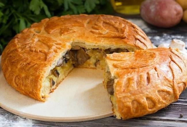 Пирог с картошкой и грибами – 17 рецептов сытной выпечки