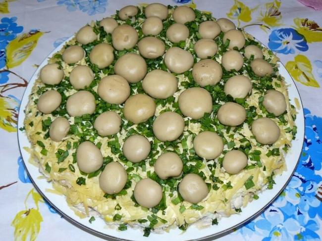 Салат Грибное лукошко