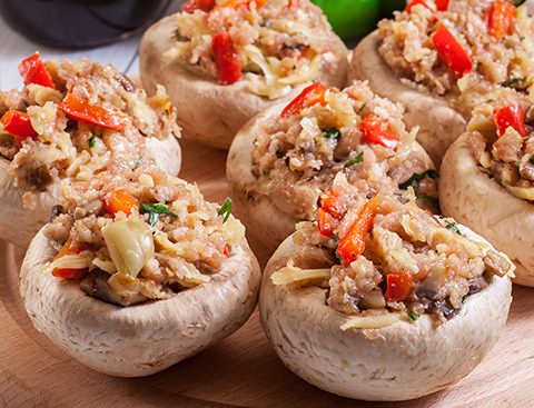 Как приготовить шампиньоны с овощами тушеные на сковороде