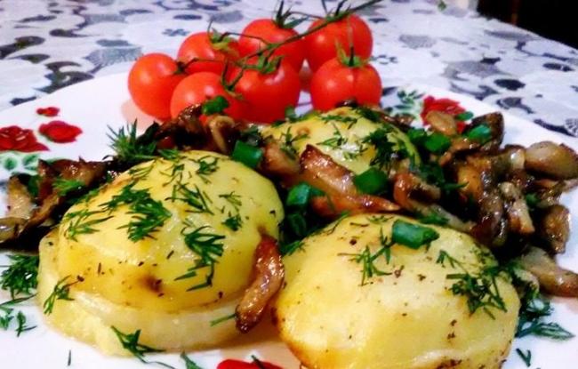 Как вкусно запечь вешенки в духовке