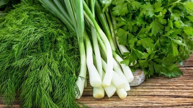 Свежая зелень для фаршировки язя Зелень для язя